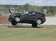 vehicle rollover sled testing